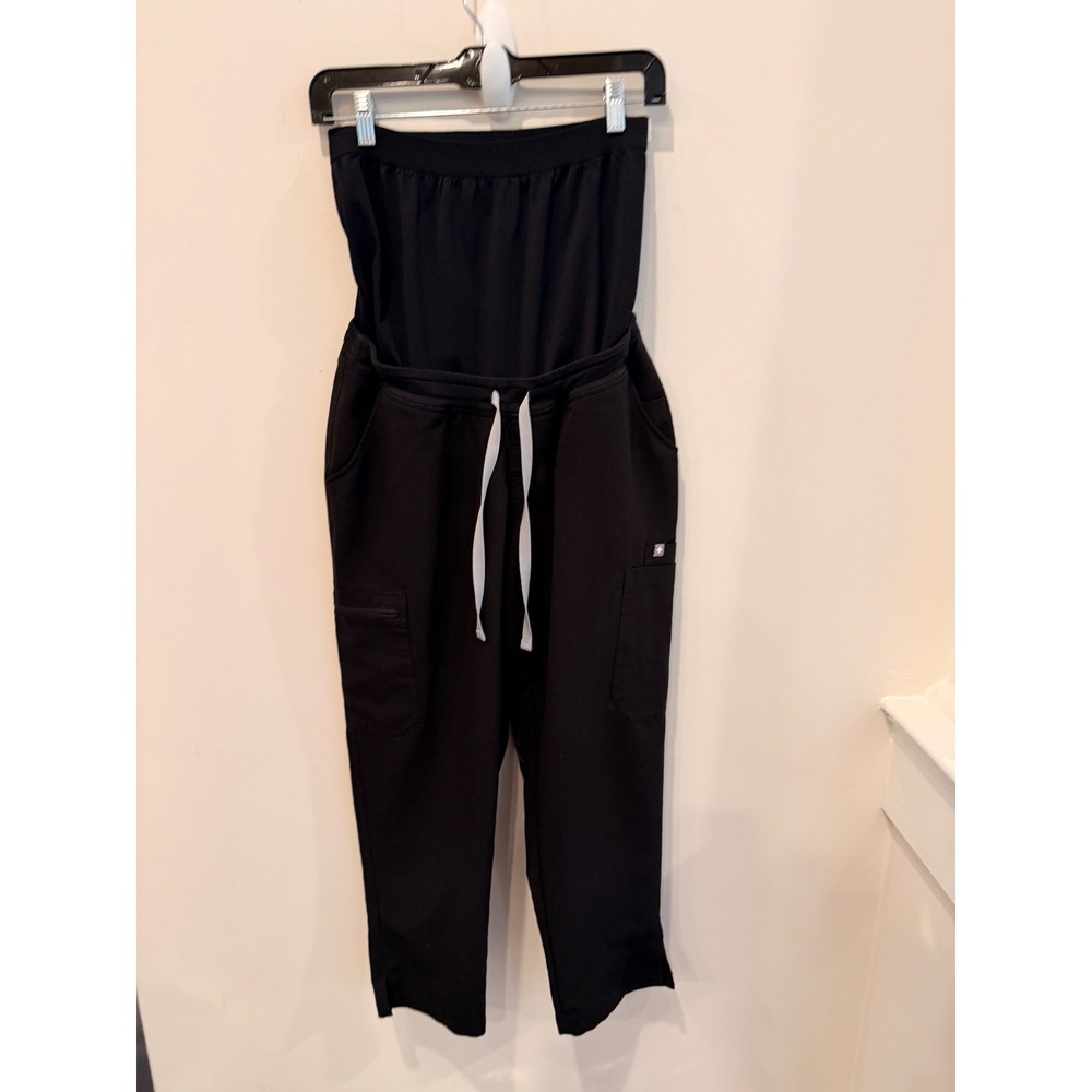 Black Strapless Jumpsuit with Drawstring Waist